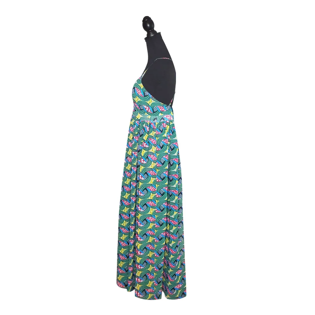 Teal Green Fun Chiffon Dress