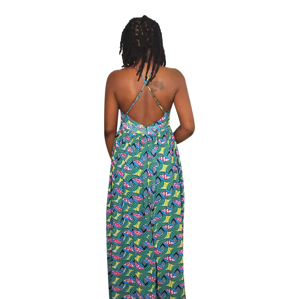 Teal Green Fun Chiffon Dress