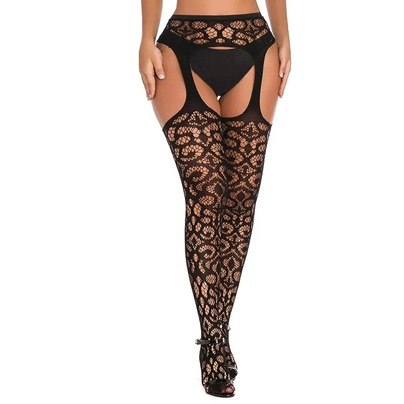 Thigh High Stockings Erotic Open Crotch Lingerie Stockings