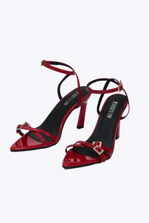 Unity - Sparkling Evening Style Woman's Rhinestone High Heels