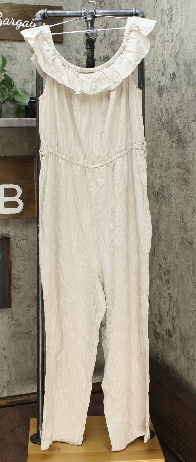 Universal Thread Women's Off Shoulder Mini Cap Sleeve Wide Leg Jumpsuit