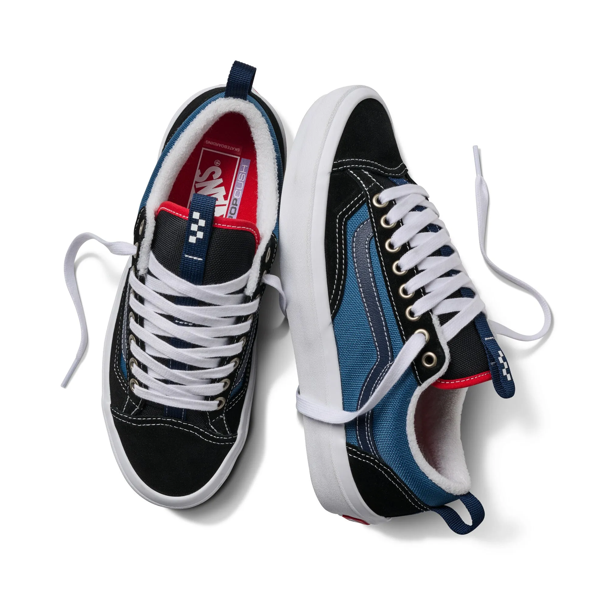 Vans Skate Old Skool 36  Shoes - Navy/Red