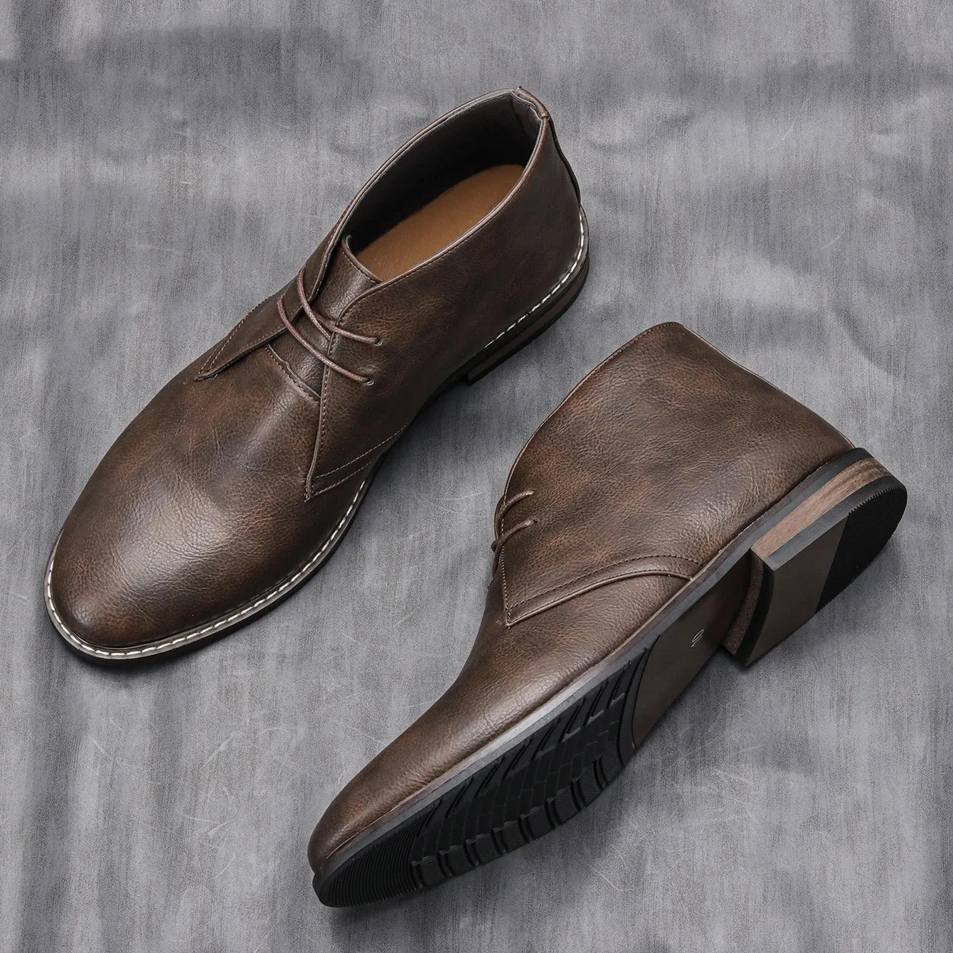 VintageStep Retro Herren Lederstiefel