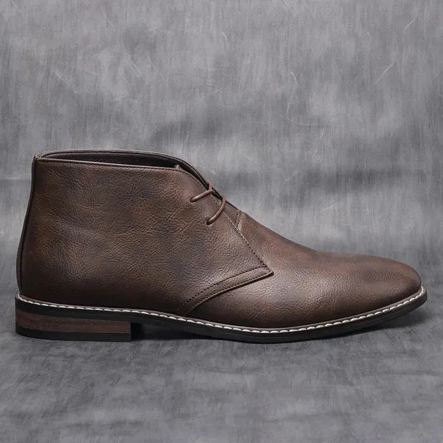 VintageStep Retro Herren Lederstiefel