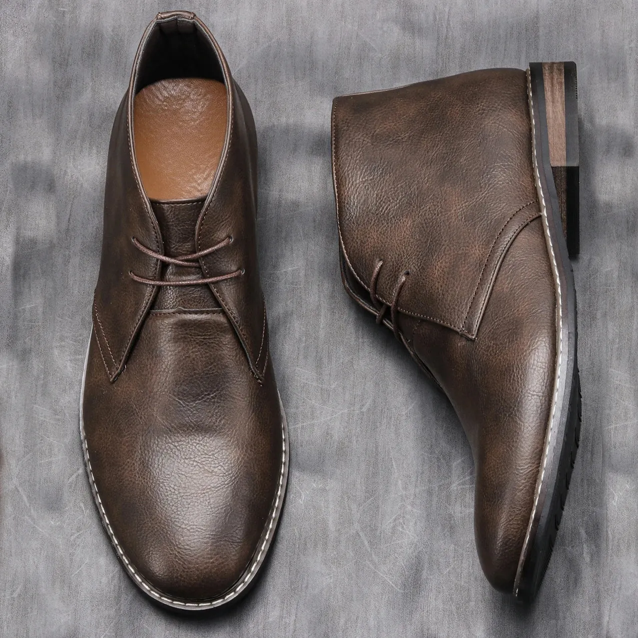 VintageStep Retro Herren Lederstiefel