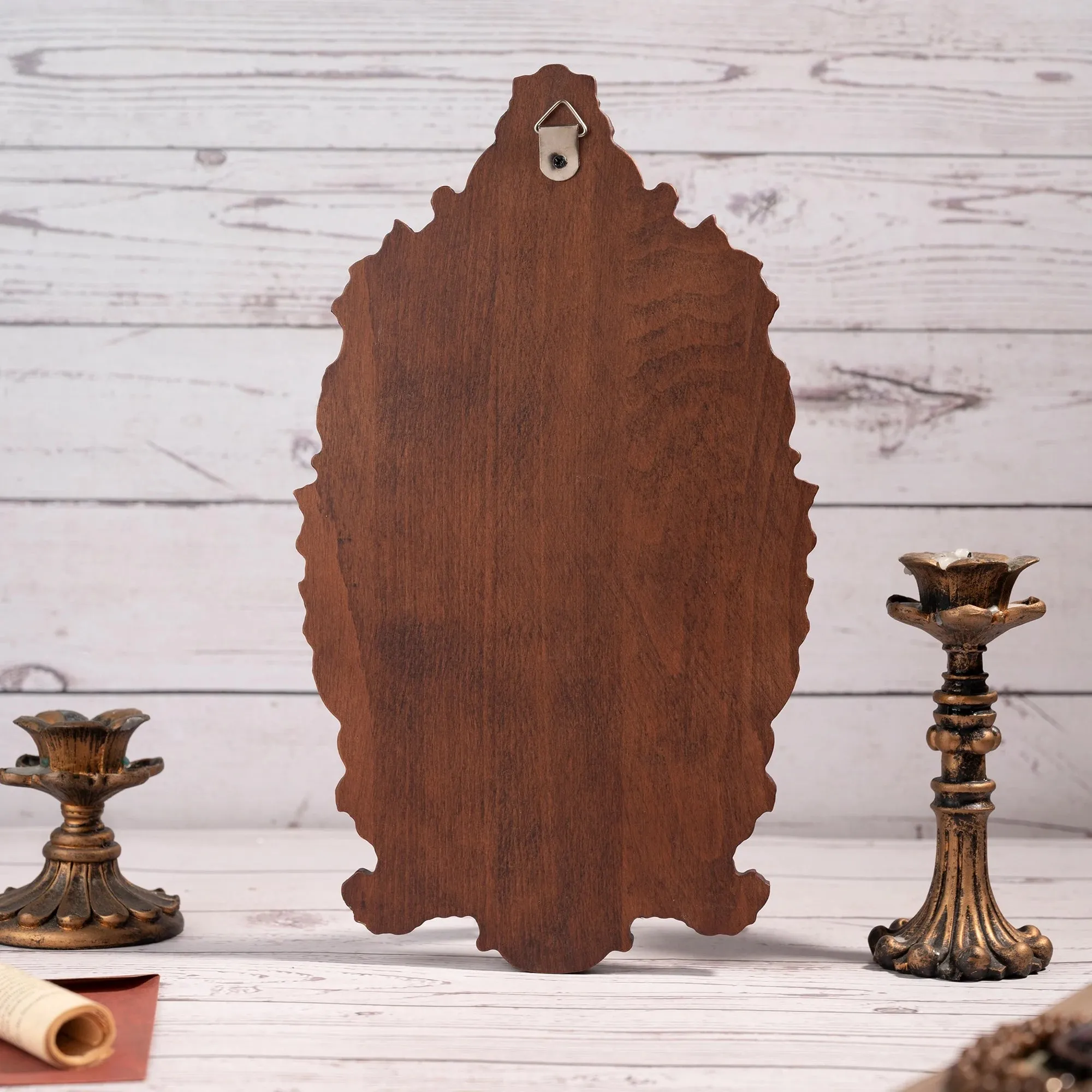 Virgin Mary of Guadalupe statue, wood carving, catholic saint image, Christian prayer, home church decoration gift