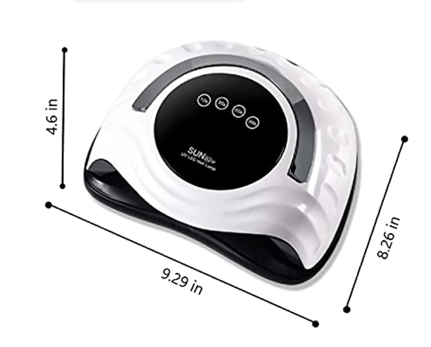 Wandering clouds UV LED Nail Lamp—168w High Power Gel Nail Dryer, Nail Art Curing Lamp Dual Light Source Gel Nail Uv Lamp with 36 Beads, Infrared Sensor Gel Nail Polish Curing Gel Nail Polish (White)