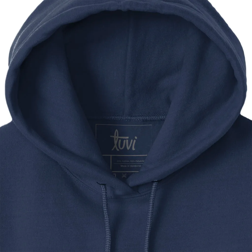 Waves To Wedges Crest Zip Up Hoodie - Navy