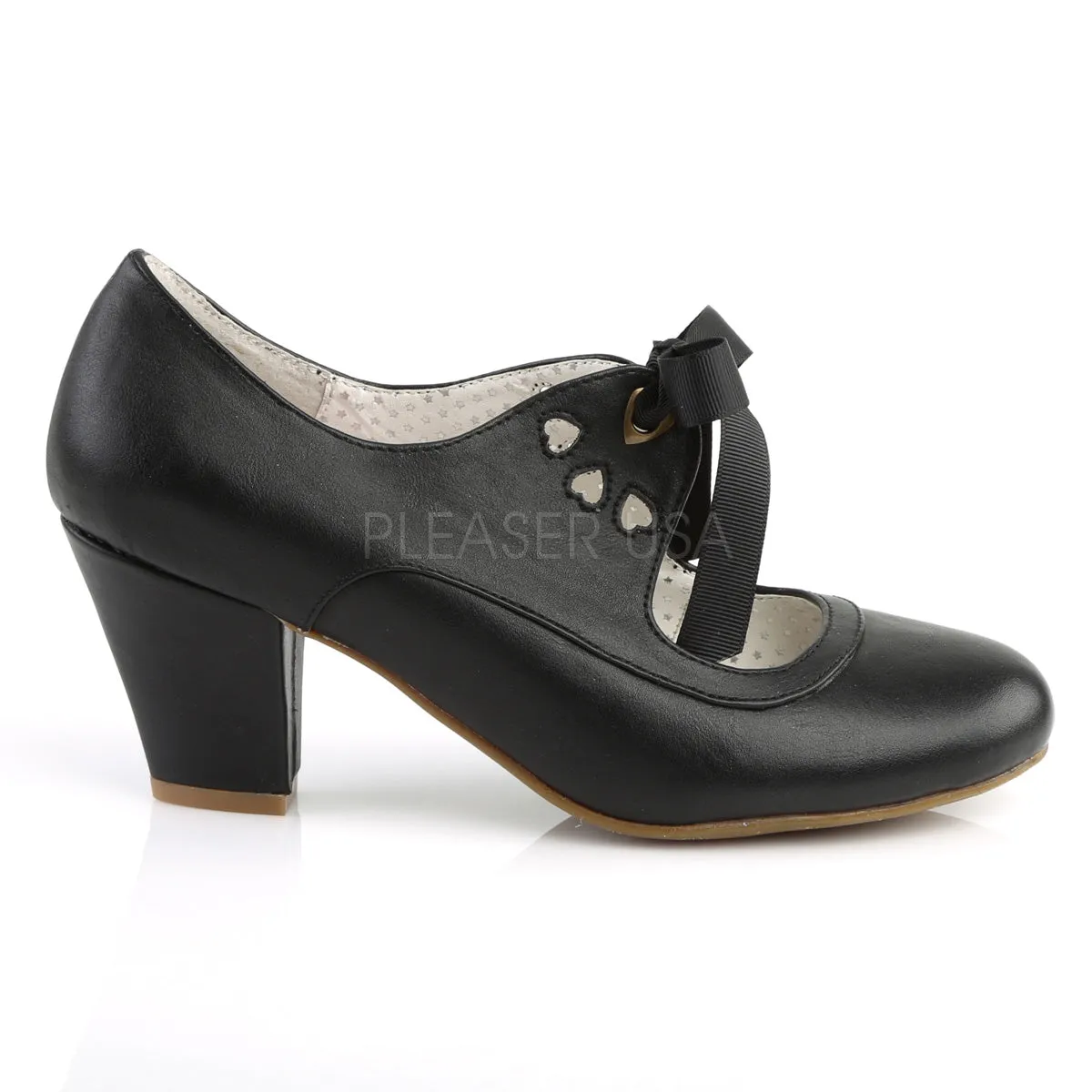 WIGGLE-32  Black Faux Leather