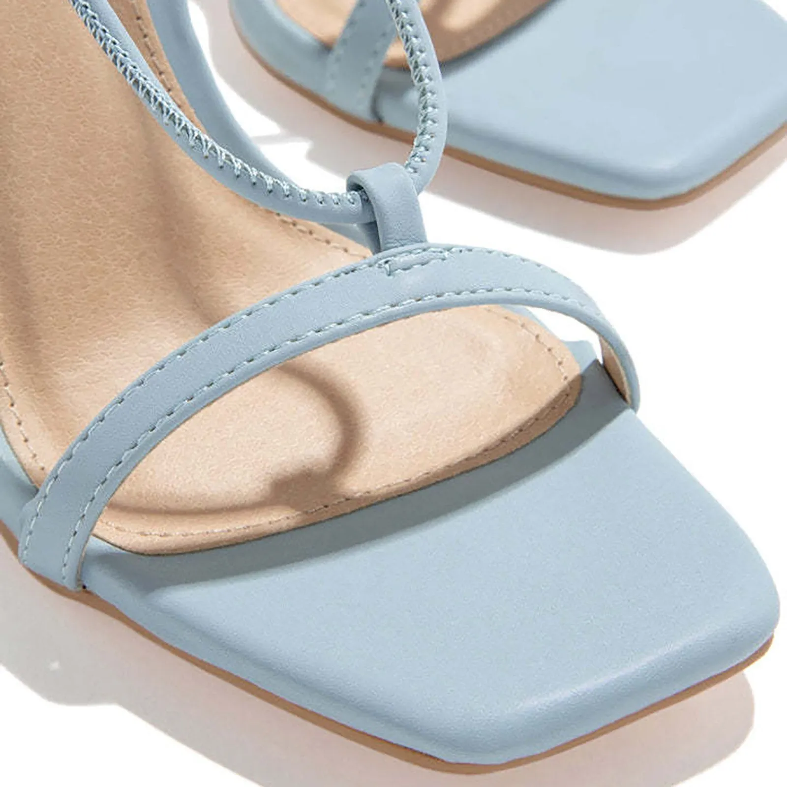 Women Fashion Open Toe Ankle Strap Shoes Wedge Heels