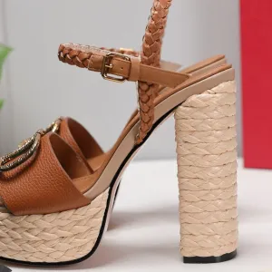 women high heel platform sandals