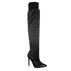 Women Pointed Toe Patchwork Sexy High Heels boots