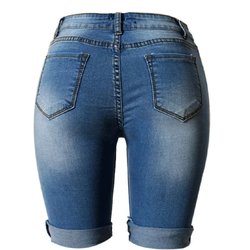 Womens High Waist Sexy Jeans Shorts