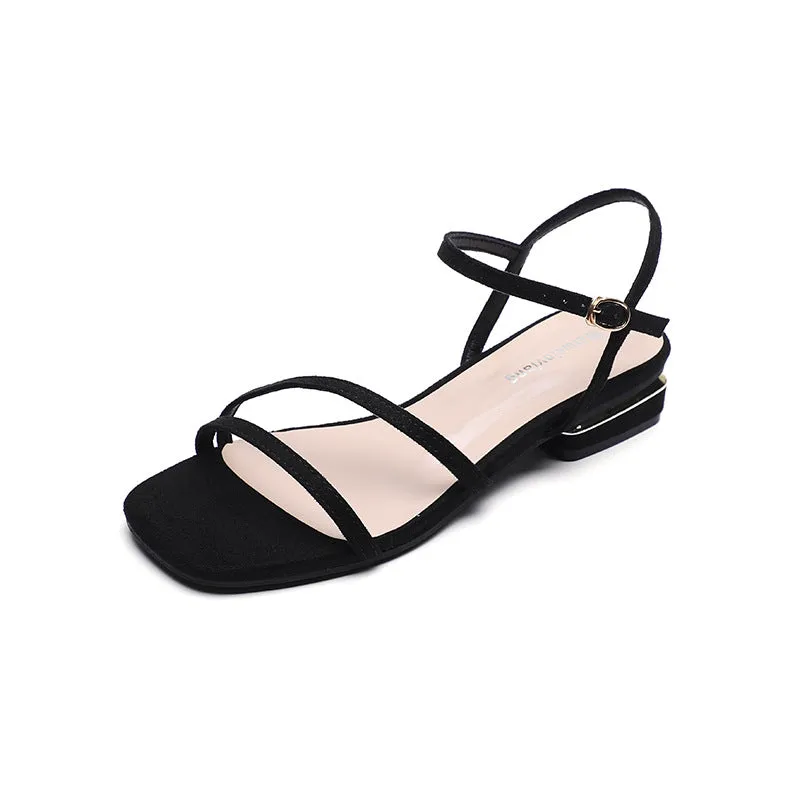 Women's Simple French Strap Flat Sandals and Slippers Sandals